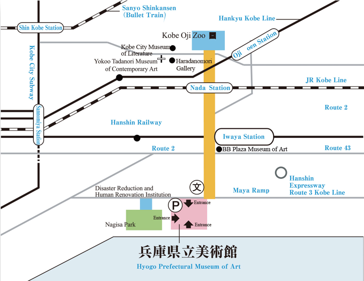 Hyogo Prefectural Museum of Art Map